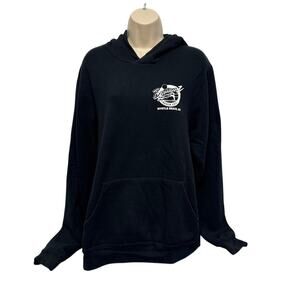 Canvas Black Hoodie Bummz Cafe Myrtle Beach SC Large Pre-owned‎